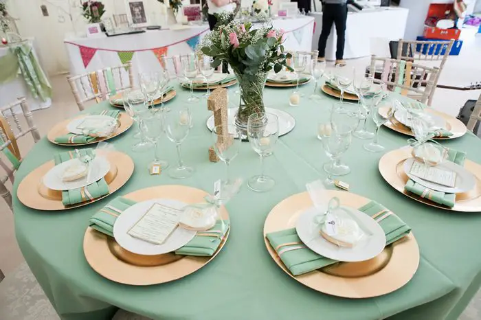 Mint Green Wedding Table Decorations